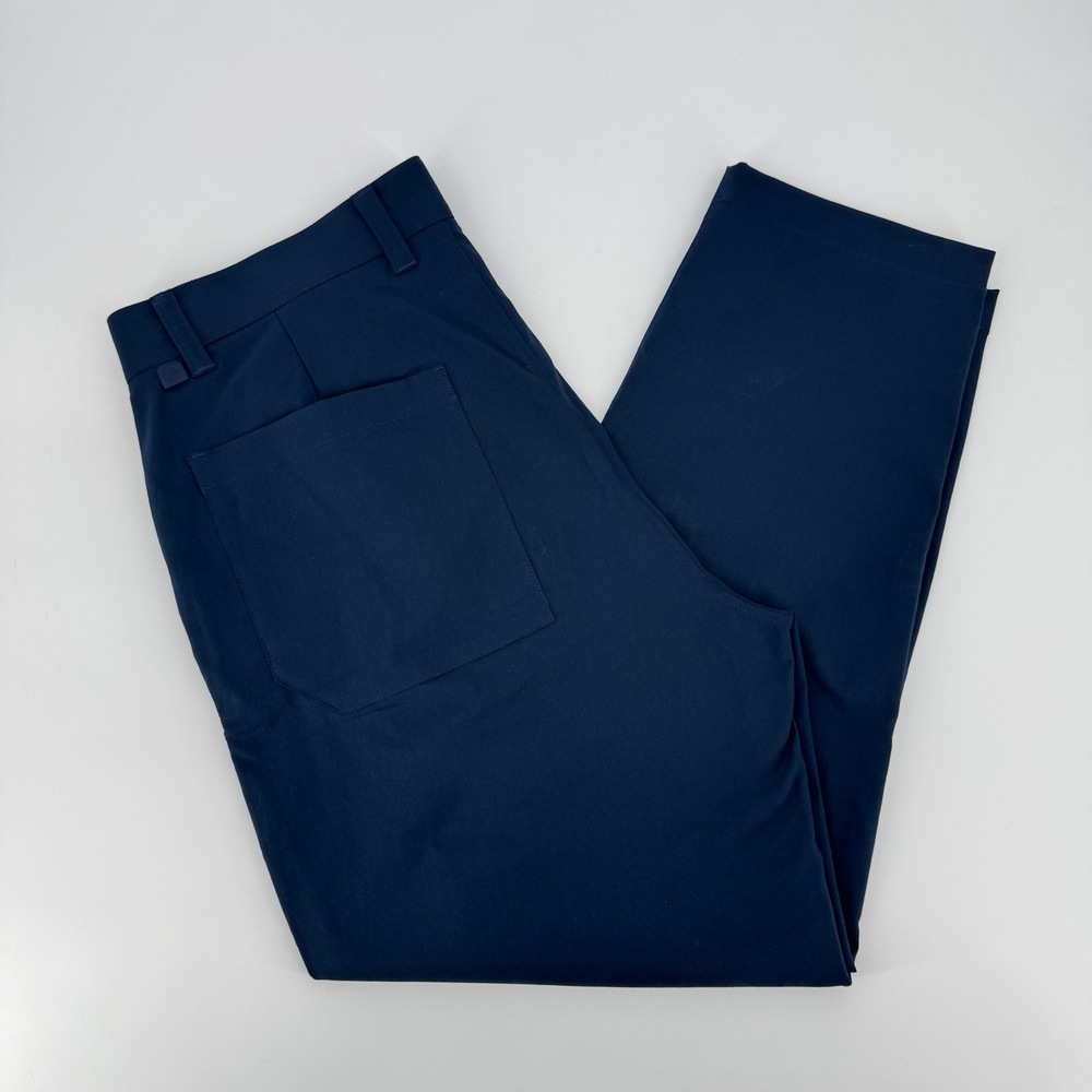 Lululemon Mens 5 Pocket Trouser 34 True‎ Navy Blue LM5AN1S Work Golf
